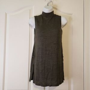 Freshman Sleeveless Olive Green Top